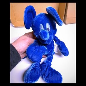 Rare Disney Cobalt Blue Mickey Beanie Baby